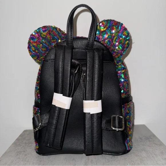 Disney Parks Loungefly Sequin Mickey Mouse Rainbow Set (Wallet LE) - Picture 3 of 11